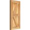 Ekena Millwork Framed Board-n-Batten Shutters w/Z-Bar, Rough Sawn Western Red Cedar, 10 3/4W x 23H, PR RBF06Z11X023RWR - alternate 5